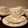 Rare Vintage Duchess, Blue Floral Coffee Set.Fine Bone China,England. Image 3