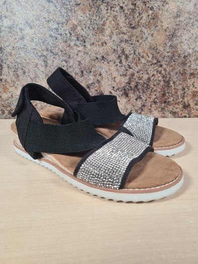 womens SKECHERS BOB's Desert kiss twinkle wedge sandals Size UK 3 EU 36