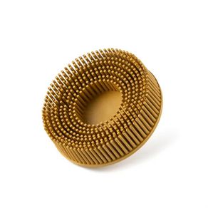 Glass Polish 11126 - Quick-Lock Bristle Disc / 3" 75mm - Yellow Grid 80