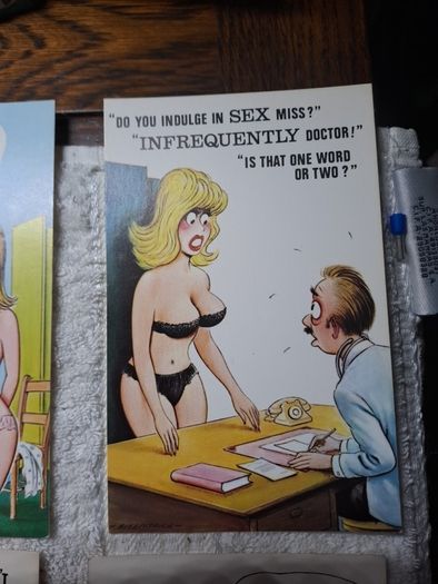 5 Bamforth Doctor saucy postcards (2)