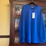 SAMOON Reduced new sapphire blue sweatshirt in a love,y sift fabric . Length is 31 inches Image 2