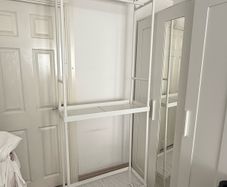 clothes rack with wheels