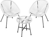 _Garden Furniture Set 3 Piece Garden Furniture Set Poly Rattan Lounge