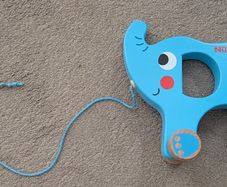 Nuby pull along Elephant wooden toy