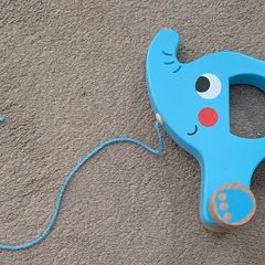 Nuby pull along Elephant wooden toy