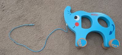 Nuby pull along Elephant wooden toy