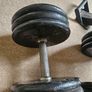 34kg cast iron dumbbells Image 2