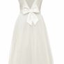 Like new tulle Sly communion dress with bow 128 cm Image 4