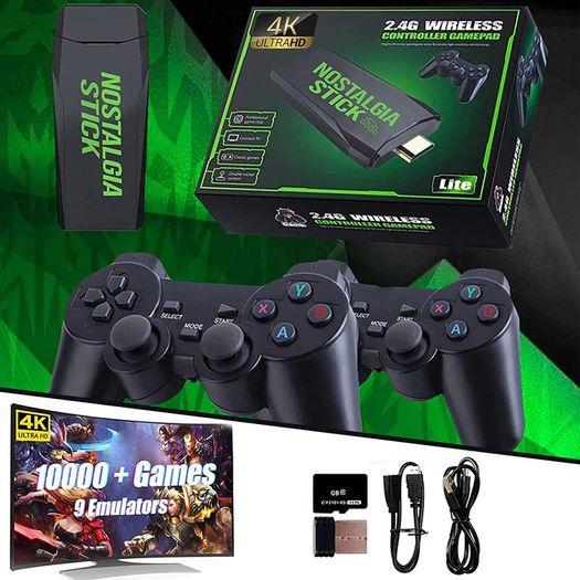 Video Game Console 64G Built-in 20000 Games Retro handheld Game Console Wireless Controller Game Stick For Children Xmas Gifts CPS FC GB MD GBA SFC PS1 ATARI GBC SNES NES MEGADRIVE PLAYSTATION