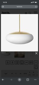 Pendant with hand blown glass shade