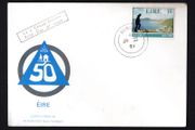 1981 Ireland 50th Anniversary of the Founding of An Oige 18p Hill-walking Commemorative Stamp P&amp;T First Day (FDC) with Durlas (Thurles) Steele cancel.