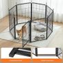 8 Panel Dog Pen, High 80cm Puppy Play Pen Indoor/Outdoor, Portable Detachable Pet Exercise Playpen, Pet Run Enclosures for Puppies, Cats, Rabbits and Other Animals 56 by 80 cm Image 4
