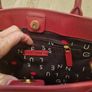 Lulu Guinness Burgundy Bag Image 3