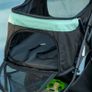 Foldable Pet Stroller w/ Rain Cover, for XS Dogs, S Dogs - Green Image 4