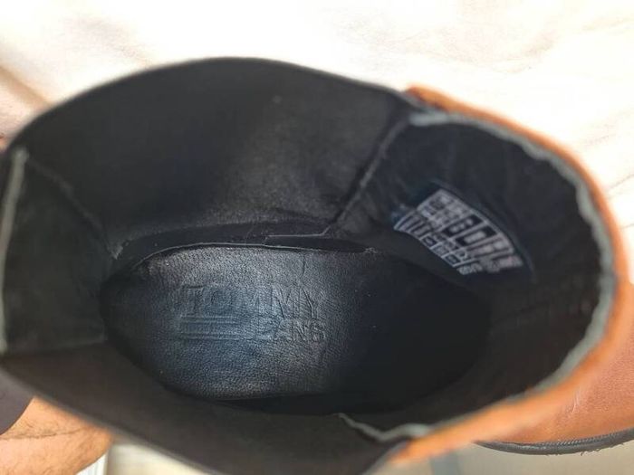 Tommy jeans warm lined chelsea boots Size 5 eu 38 rich brown leather in excellent condition