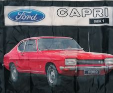 Ford Capri Mk 1 red flag.