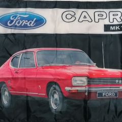 Ford Capri Mk 1 red flag.