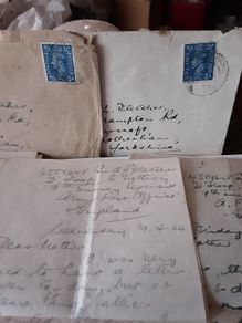 militaria :letter's from gnr fletcher