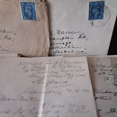militaria :letter's from gnr fletcher