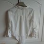 Primark White Cropped Shirt for Sale Image 5