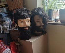 Barber Heads/ mannequins with tripod