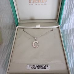 Fields 'C' name pendant necklace Never opened
