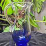 Jerpoint Glass Large Handcrafted Studio Art Glass Pitcher Cobalt Blue Image 3