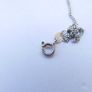Sterling Silver 925 Freshwater Pearl & Cubic Zircon Pear Pendant length 16" / 3,96g Image 9
