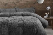 Cuddly Single Duvet Set Charcoal Multiple Colours/sizes (free Postage)