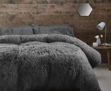 Cuddly Single Duvet Set Charcoal Multiple Colours/sizes (free Postage)