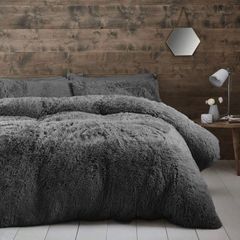 Cuddly Single Duvet Set Charcoal Multiple Colours/sizes (free Postage)