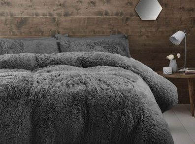 Cuddly Single Duvet Set Charcoal Multiple Colours/sizes (free Postage)