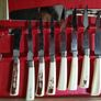 Vintage Sheffield Cutlery Set Steak, Carving Knives Original Box Image 2