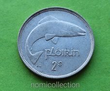 Ireland 1940 year Silver Florin.
