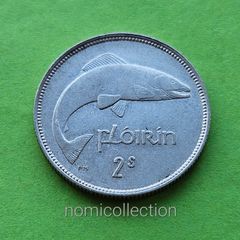 Ireland 1940 year Silver Florin.
