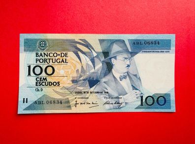 Portugal.  100 Escudos  1986     Pick 170   ( uncirculated )