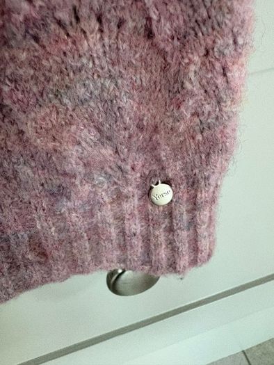 Spanish designer brand Yerse knit collection mixed fabric Italian yarn sleeveless cardigan /vest / waistcoat BRAND NEW