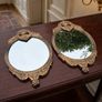 2 x Bronze Wall Mirrors (17x9" 3kgs) Image 2