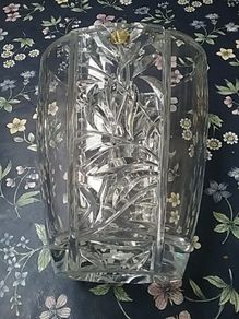 Heavy French Cut Glass Vase