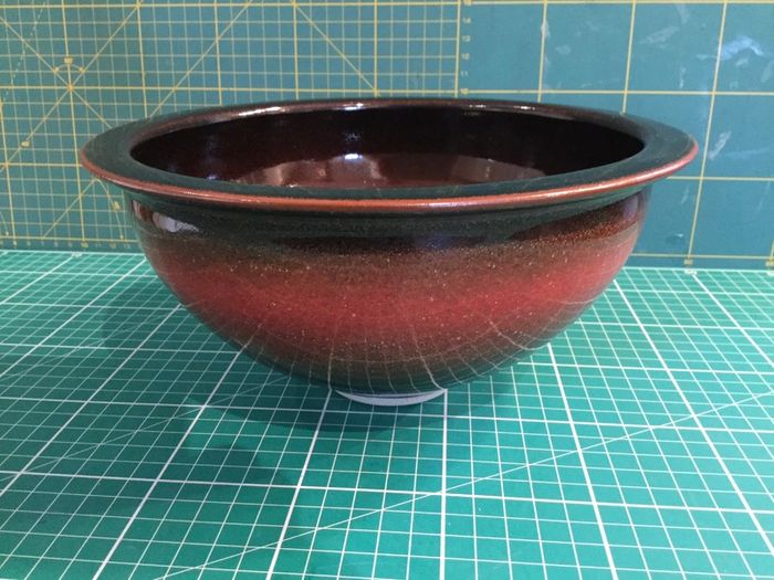 Louis Mulcahy Large Smoilin Design Fruit/Salad/Pasta Serving Bowl