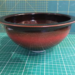Louis Mulcahy Large Smoilin Design Fruit/Salad/Pasta Serving Bowl