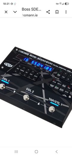 Boss SDE-3000EVH Dual Digital Delay Pedal