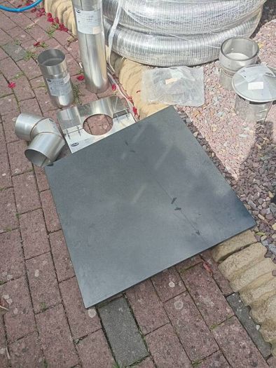 new stove 9m flue,heart ,cowl etc