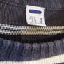 Fila 73 Vintage Mens Knitted Striped Jumper Navy White Sweater Size XL Image 6