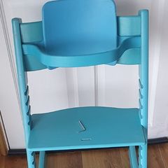 Stokke Tripp Trapp High Chair & Matching Baby Set Fjord Blue