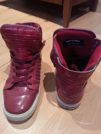 Cheap red supra high top shoes