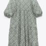 Zara cotton summer dress, green tones Image 10