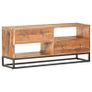 TV cabinet 120x30x50 cm Rough Acacia Wood Image 7