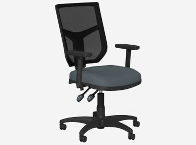 OA Mesh Office Chair With Adjustable Back & Arms