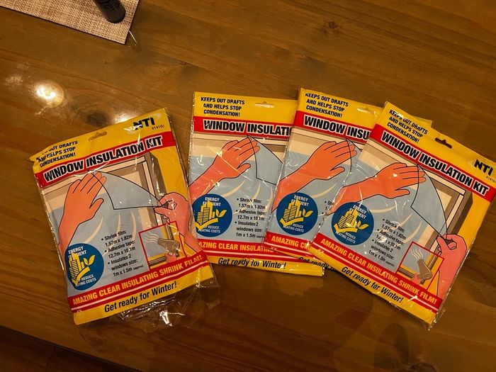 Cold weather window insulation kits (3-1/2 kits available)